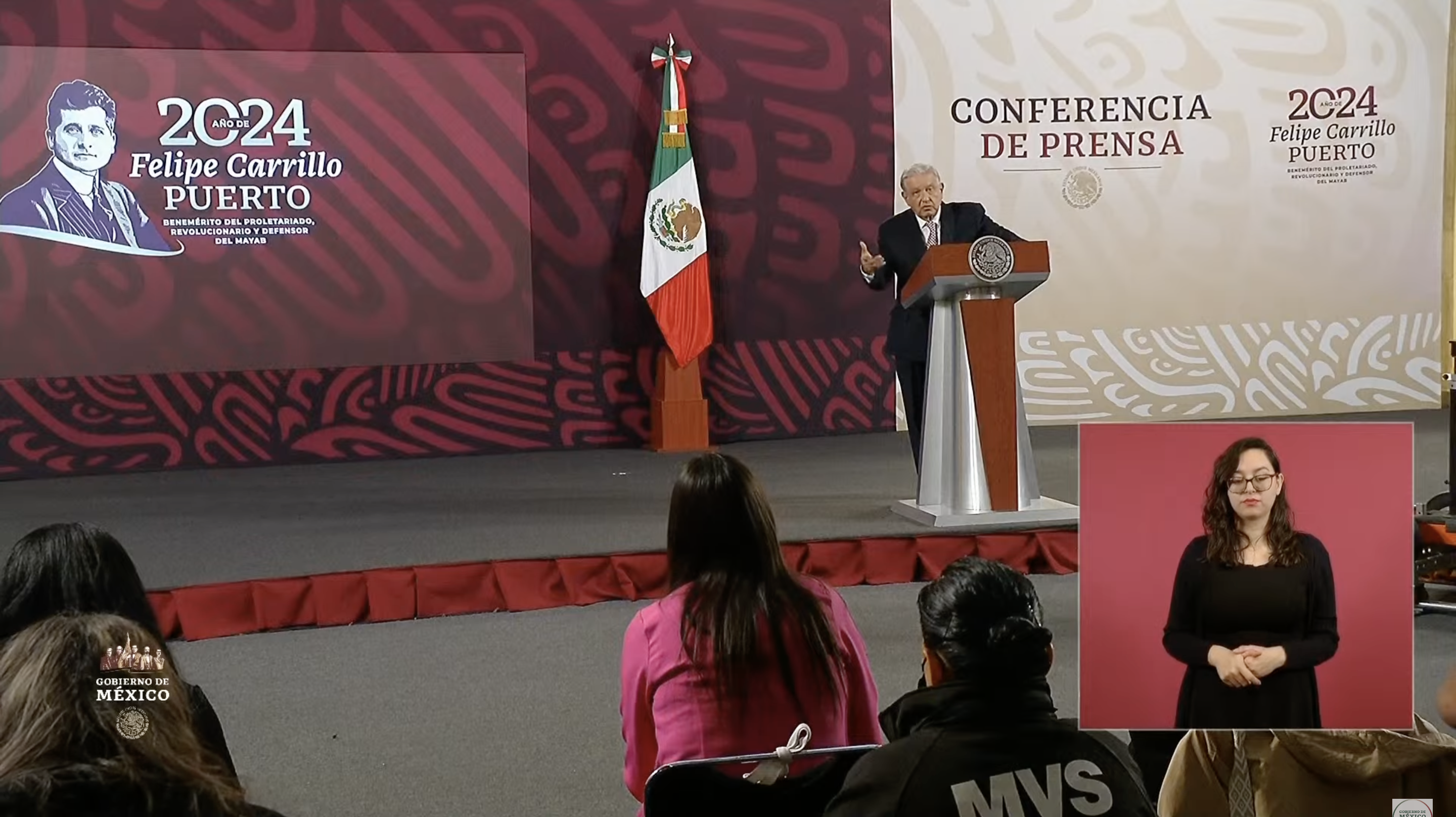 El presidente Andrés Manuel López Obrador en conferencia de prensa del 1 de marzo